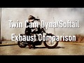 Harley davidson twincam dynasoftail exhaust comparison