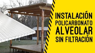 How to properly install multiwall polycarbonate to prevent leaks