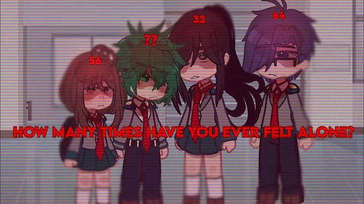How many times have you ever felt alone ; deku angst // MHA