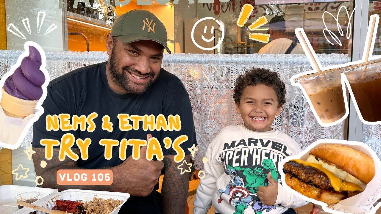 Nems & Ethan Try Out TITA'S Cafe and Bakery | The Nadolos