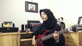 SHE'S GONE LEAD GUITAR FEMALE COVER