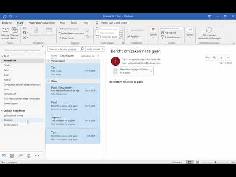 Outlook (Windows) - E-mail verplaatsen naar lokale map | Mijndomein