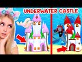 *NEW* UNDERWATER CASTLE Build Challenge In Adopt Me! (Roblox)