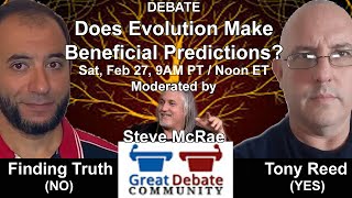 DEBATE - Tony Reed vs Finding Truth - Does Evolution Make Beneficial Predictions