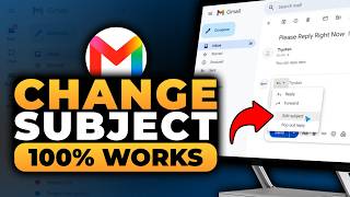 How To Change Subject in Gmail Reply (𝟮𝟬𝟮𝟲) | 100% WORKS | NO Yapping, To The Point! | FAST & EASY How To Change Email Subject On Reply Or Forward In Gmail Tutorial 2025 Full Guide