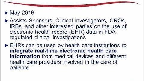 Use of Electronic Health Record Data in Clinical Investigations Trailer