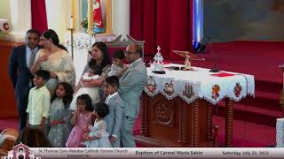 Sacraments of Initiation of Carmel Maria Sabin - July 22, 2023 11 AM EDT