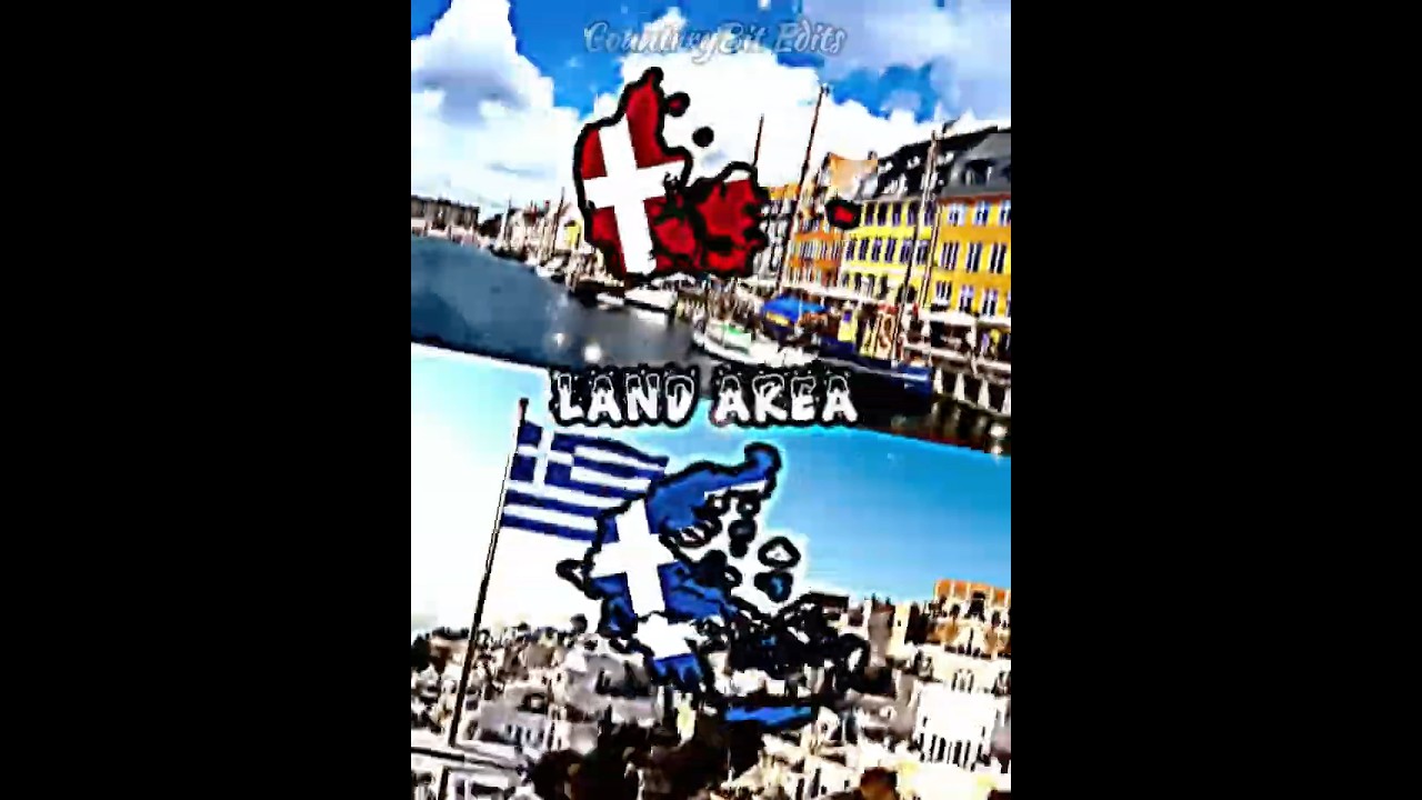 Denmark 🇩🇰 Vs Greece 🇬🇷 #shorts #edit #geography #greece #denmark