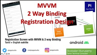 Code With Me: Registration Screen with MVVM & 2 Way Binding (Tamil + English Subtitle)
