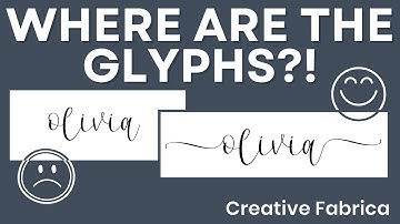 Find Font Glyphs FAST using Creative Fabrica | Print-on-Demand Tip