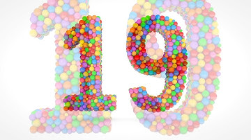 Learn Number 19 on 3d Color Balls | Sparta Pop Out Effects (sponsored by preview2effects)