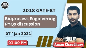 Bioprocess Engineering PYQs discussion