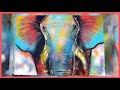 Colorful Elephant - Spray Paint Art