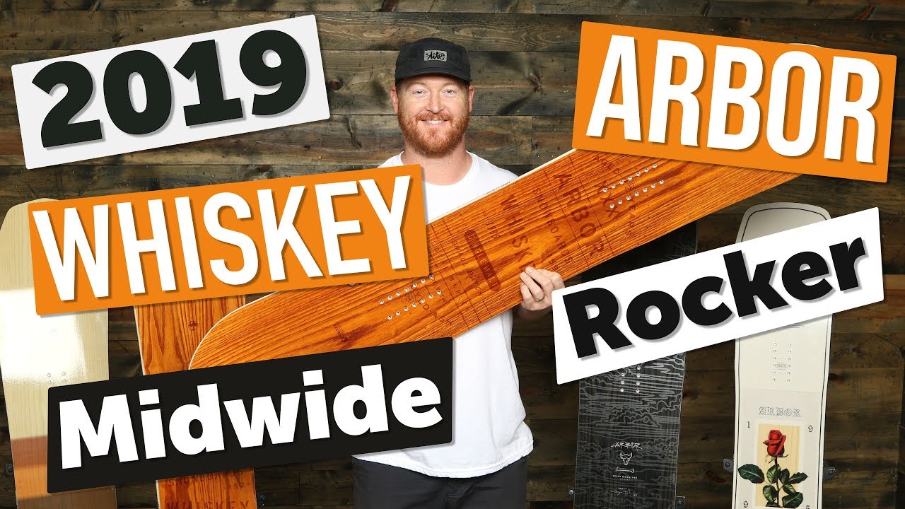 2019 Arbor Whiskey Rocker Midwide Snowboard Review YouTube