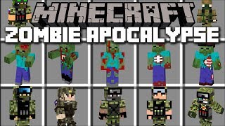 Minecraft ZOMBIE APOCALYPSE MOD / DEFEND AND FIGHT OFF EVIL ZOMBIES!! Minecraft Mods