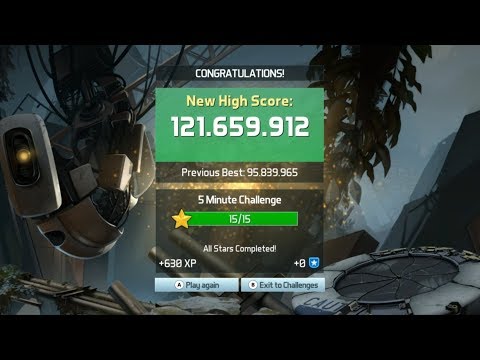 Pinball FX3 - Portal (5 minute challenge) (121 million points)