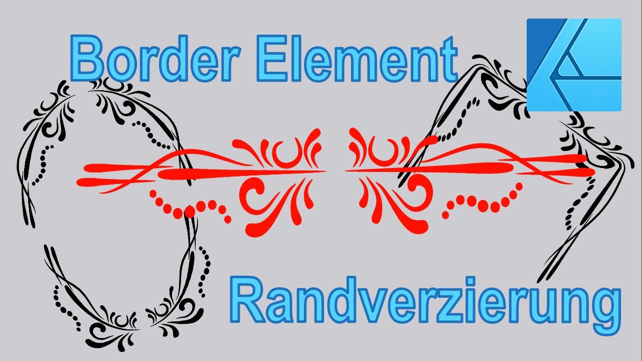 Randverzierung Pinsel Brush Affinity Designer 500 Abo Spezial