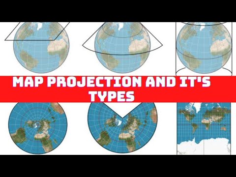 Map Projection and it&rsquo;s Types | Cylindrical, Conical and Zenithal Projection | Cartography | #Map