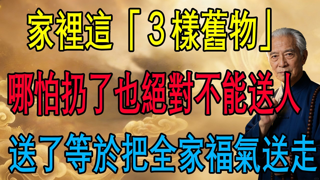 南懷瑾嚴厲警告:人到晚年,家裡這「3樣舊物」哪怕當垃圾扔了,也絕對不能送人!送了等於把全家福氣拱手讓人..#南懷瑾 #人生感悟 #修行 #情感 #因果 #正能量 #佛法智慧 #佛法 #改命 #佛學智慧