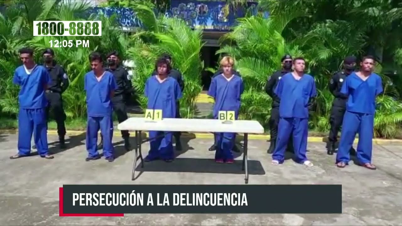 6 detenidos como resultado de la lucha contra la delincuencia en Chinandega - Nicaragua