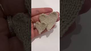 knitting heart🤍🧶#knitting #knittingtutorial #knitted #tricoter #tejer #maglieria