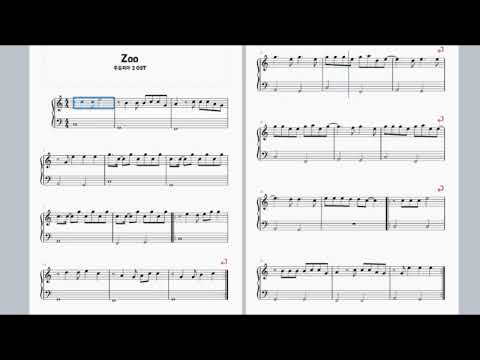 Zoo(주토피아2 ost) (큰악보, 매우쉬움)