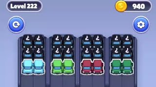 Car Sort Puzzle Level 222-223 Walkthrough Gameplay Android,iOS 