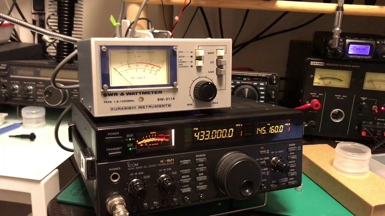 IC-821 修理完了！【2018/02/23】 - YouTube