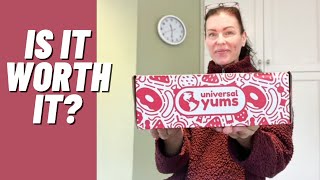 Universal Yums - Is It Worth It? - Holiday Snack Box 2022 Unboxing, Pricing, Pros & Cons