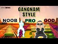 PSY - GANGNAM STYLE - Noob vs Pro vs God (Fortnite Music Blocks) ft. Dehalfwit [with map  code]