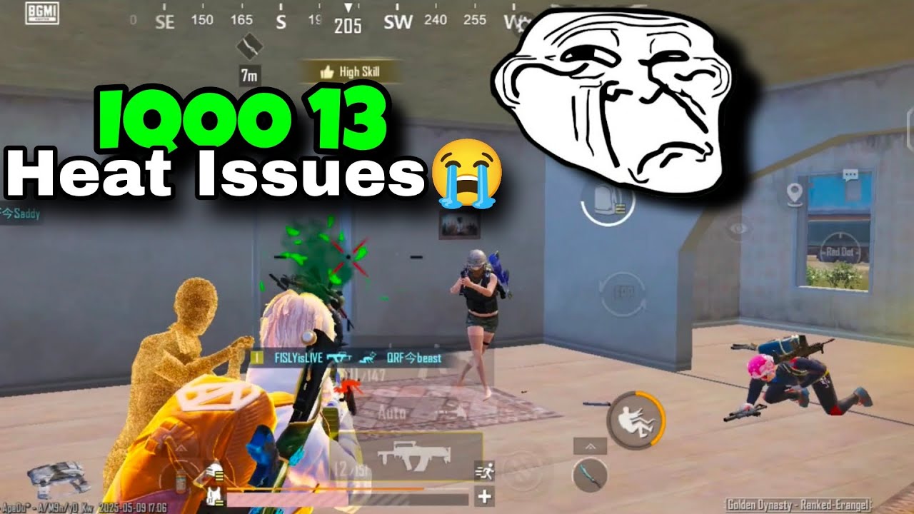 IQOO 13 BGMI 120FPS | HEAT ISSUES 😭 | FISLYISLIVE | BGMI - YouTube