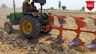 #L&T JOHN DEERE  5310 with  3 #MB  Plough || #Agriculture Works||