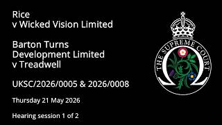Rice v Wicked Vision Limited; Barton Turns Developments Limited v Treadwell