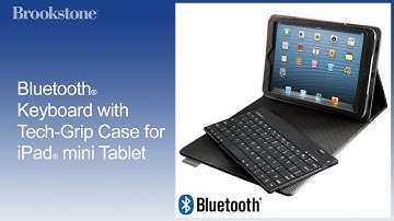 Bluetooth® Keyboard with Tech-Grip Case for iPad® mini Tablet
