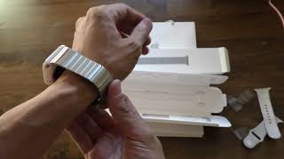 Apple Watch Stainless Steel Link Bracelet Band $400  and Totally Worth It! Fits 42mm 45mm and 49mm