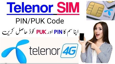 How to Find telenor sim PUK code | My telenor sim PUK code | PIN code | sim rejected problem
