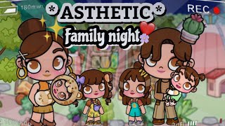 * ASTHETIC * || Avatar world family night 🌙 ♥️ || Avatar world ✨️ 🌎 || Rose life 🌹🌼 ||