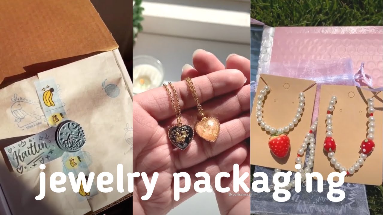 packaging aesthetic jewelry (small business tiktok) 