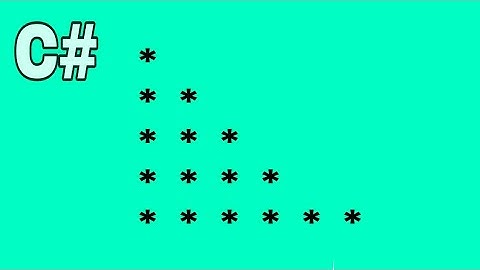 #1 C# Progran to Draw  Star  Pattern