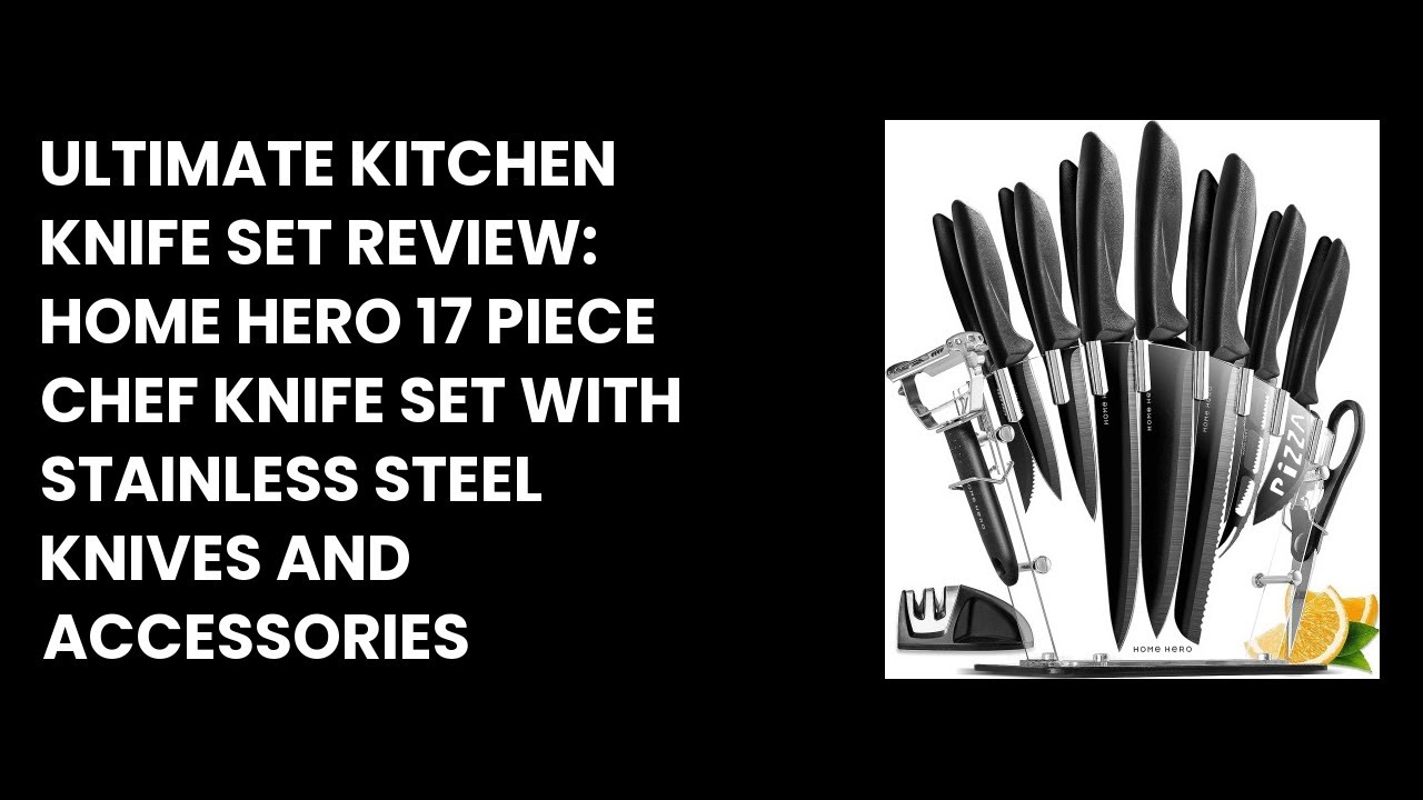 Chef Kitchen Knives 17 Piece Set - HomeHero