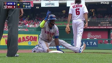 NYM@WSH: Reyes smacks a triple down the line