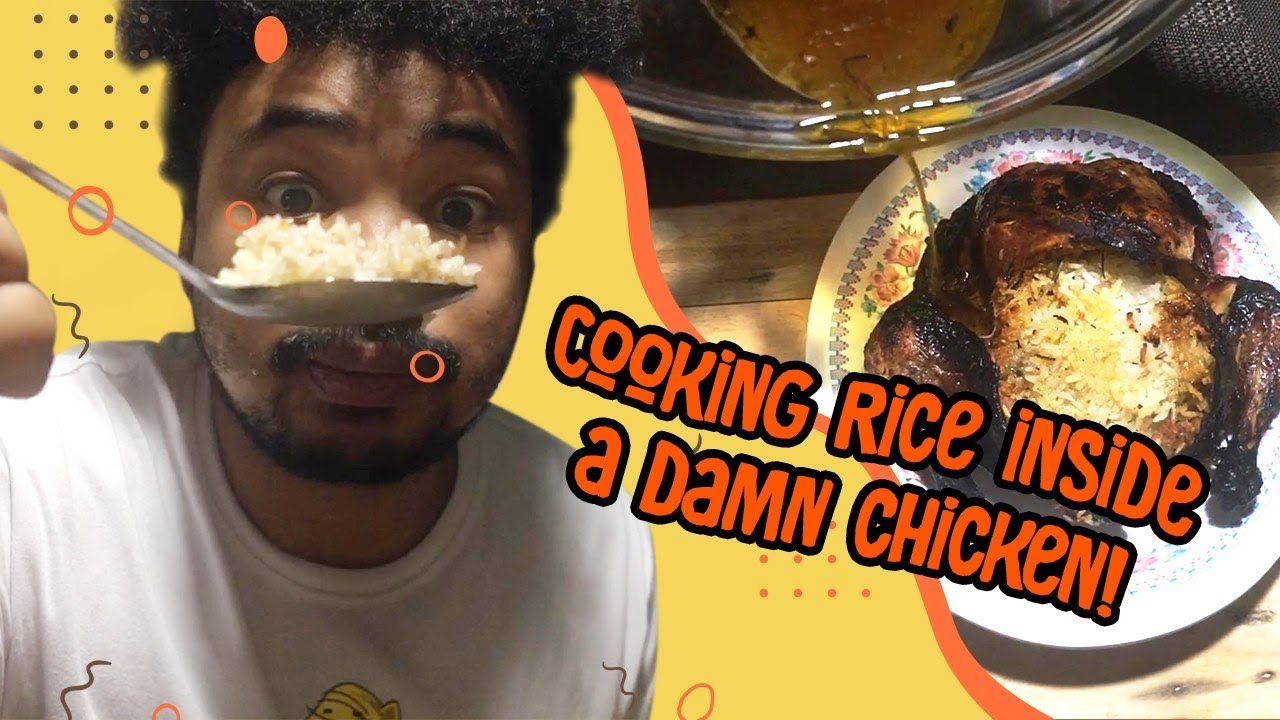 How to cook rice inside a chicken - YouTube