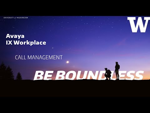Avaya IX Workplace - 03 Call Management