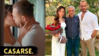 Noticias de última hora!  Hande Erçel y Kerem Bursin atrapados juntos | La boda secreta de la pareja