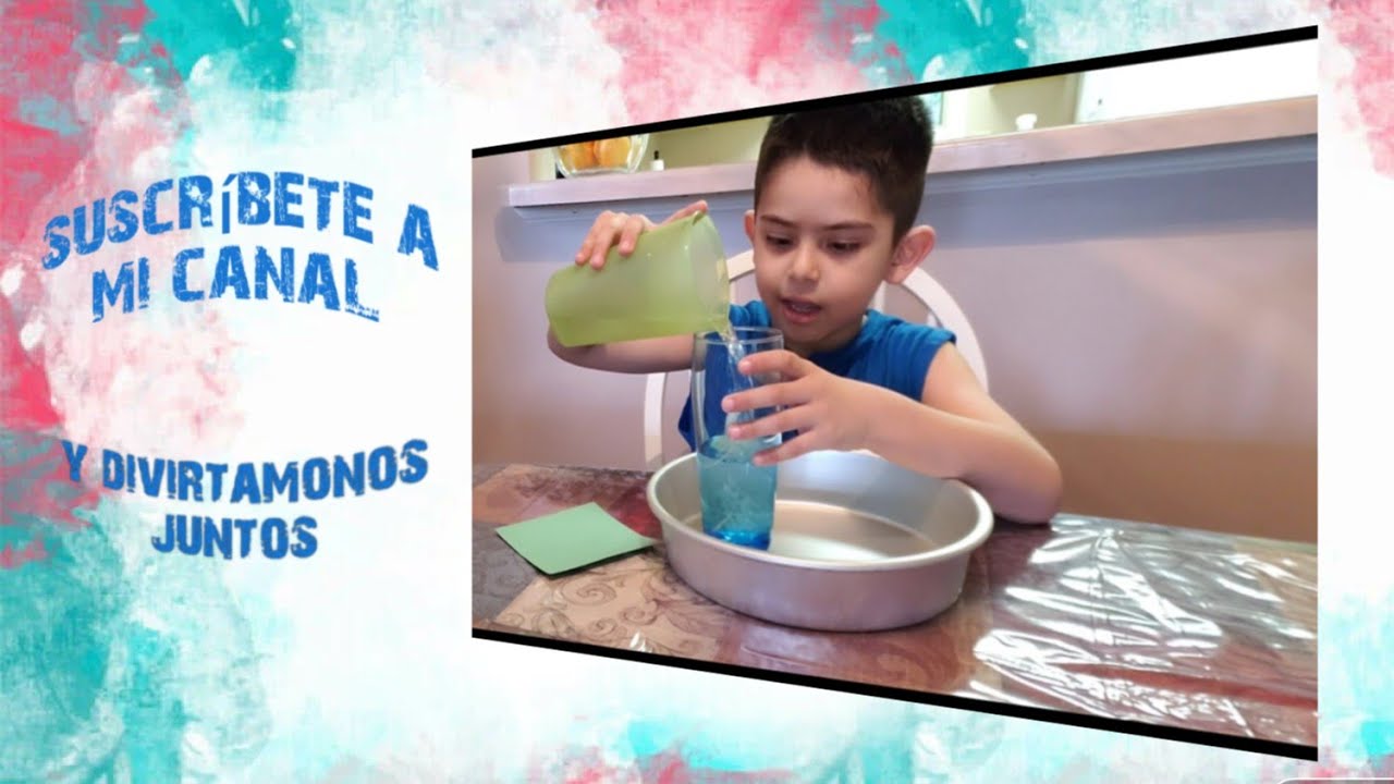 Experimento!! El agua que no cae del vaso 🤗🤗 YouTube Experimento!! El agua que no cae del vaso 🤗🤗 YouTube
