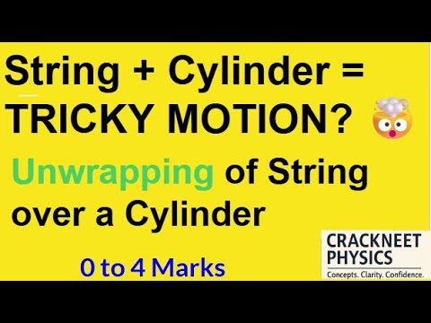 Rotational Motion | Unwrapping of String over a Cylinder Explained | NEET & JEE Must-Know Concept