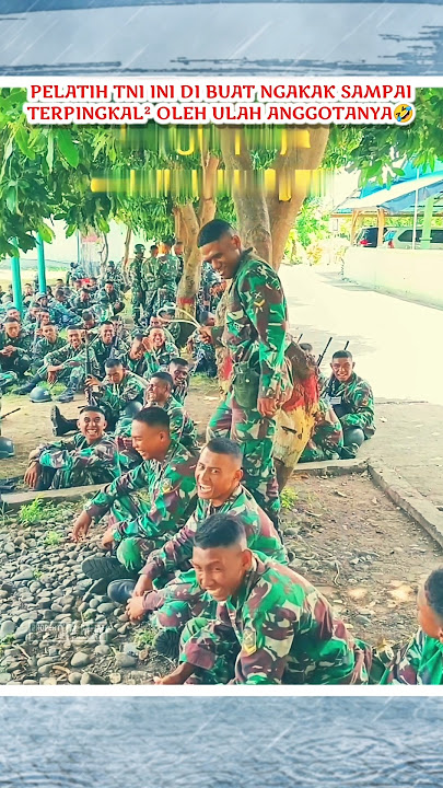 karena ulah tni ini pelatihnya sampai terpingkal²🤣 #viralshort #lucu #ngakak #tnihits #shorts #new