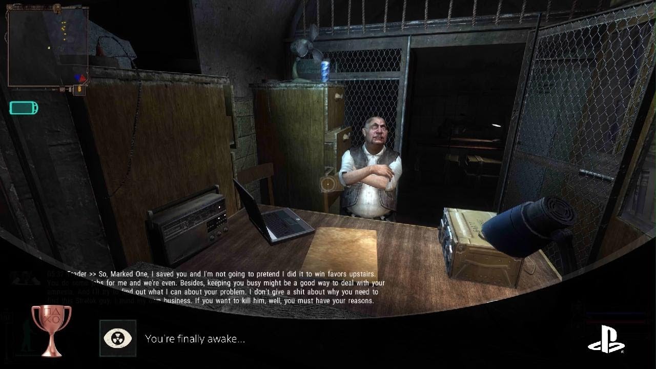 Troféu You're finally awake... - Do not think too much, act! - S.T.A.L.K.E.R.: Shadow of Chornobyl - 🏆 gsFALCON Trophies Troféu You're finally awake... - Do not think too much, act! - S.T.A.L.K.E.R.: Shadow of Chornobyl - 🏆 gsFALCON Trophies