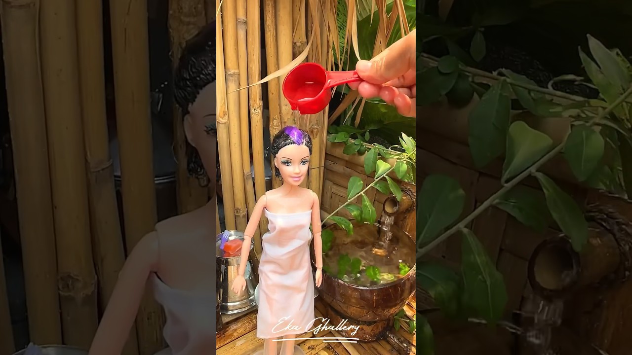 Barbie jowo mandi 🥰#shorts #dapurmini