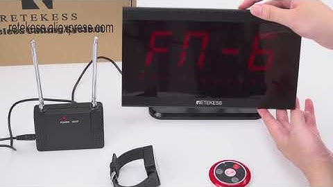 Retekess Restaurant Calling System T128 watch+T117 button+host+signal repeater